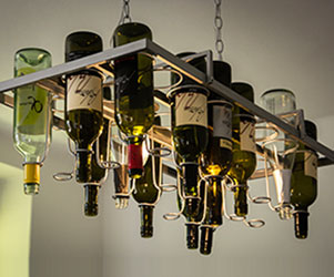 Weingut Gartner Flaschendeckenleuchte